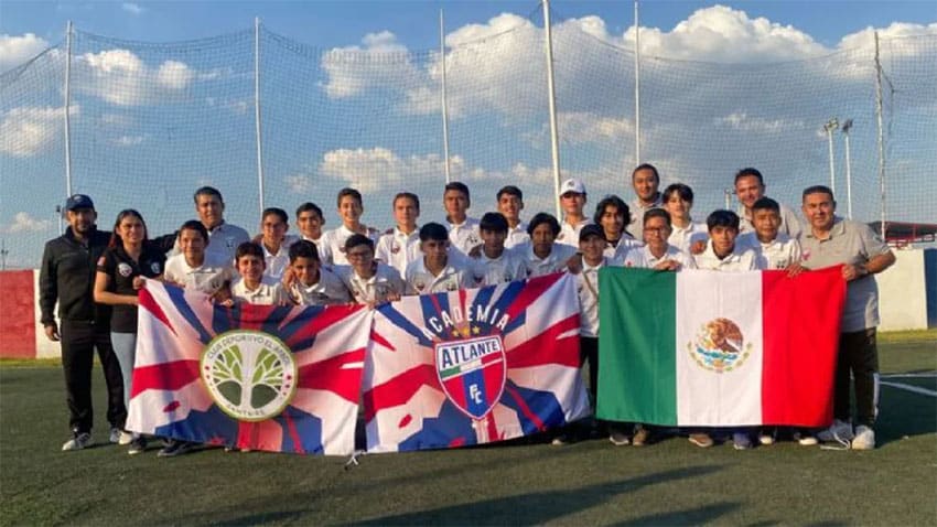 Members of the Atlante Metepec youth soccer team are among the Mexicans stranded due to the political unrest.