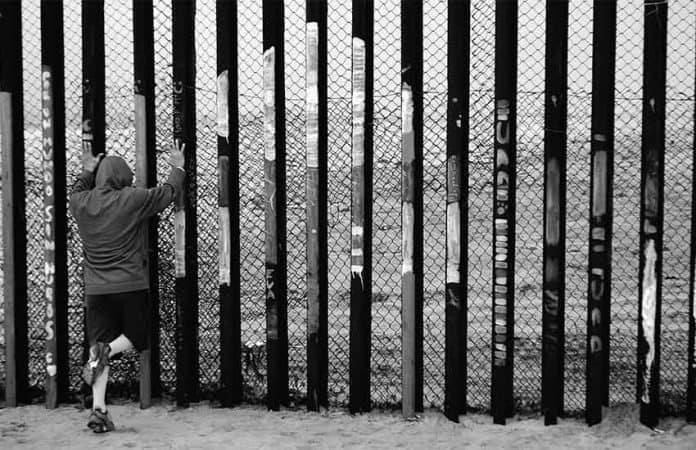 US-Mexico border wall in Tijuana, Baja California, Mexico