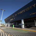 The entrance to Monterrey International Airport