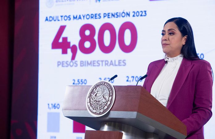 Mexico's Minister of Well-Being Ariadna Montiel Reyes
