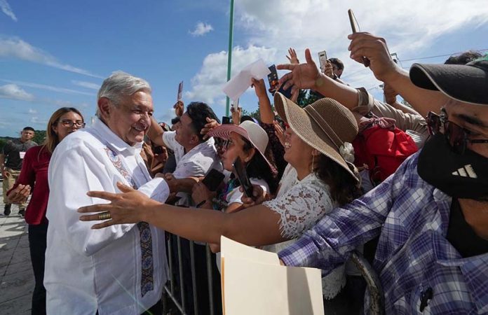 AMLO at IMSS event in Campeche