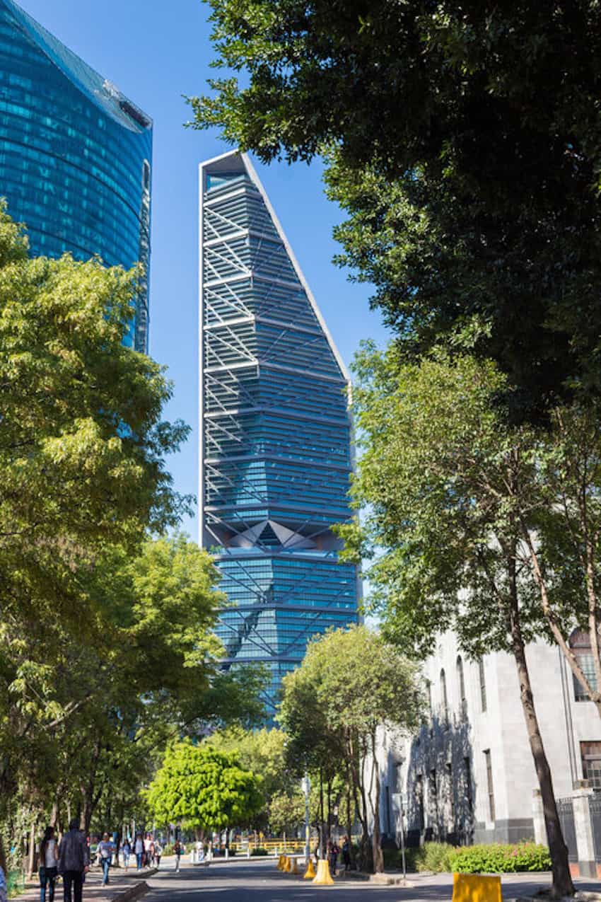 Torre Reforma, CDMX, the third tallest building in the capital