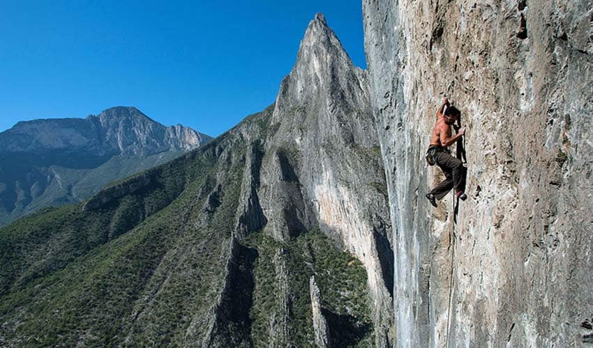 El Potrero Chico rockface, near Monterrey, Mexico