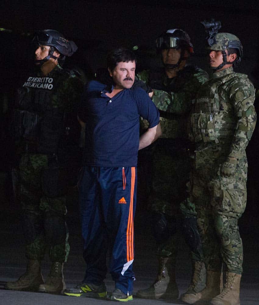 Ex Sinaloa Cartel leader Joaquin "El Chapo" Guzman Loera in 2016