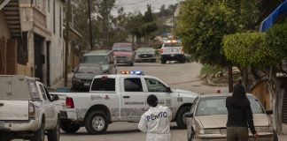crime scene in Tijuana