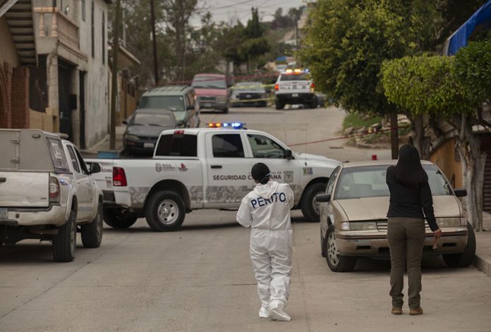 crime scene in Tijuana