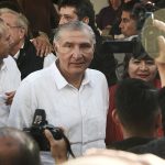 Mexico's Interior Minister Adan Augusto López at event in Sinaloa in 2023