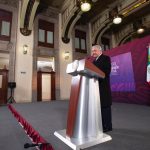 AMLO at a press conference