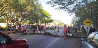 Road blocks in Yucatán