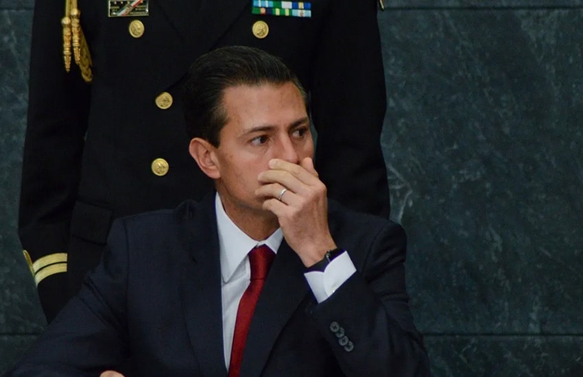 Former Mexican president Enrique Pena Nieto