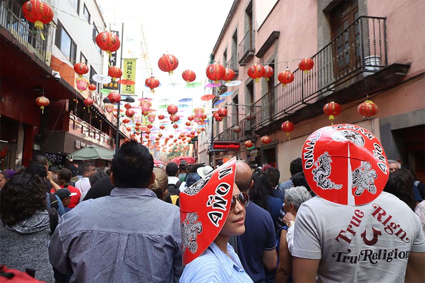 Crowds packed Chinatown for the festivities on Sunday.