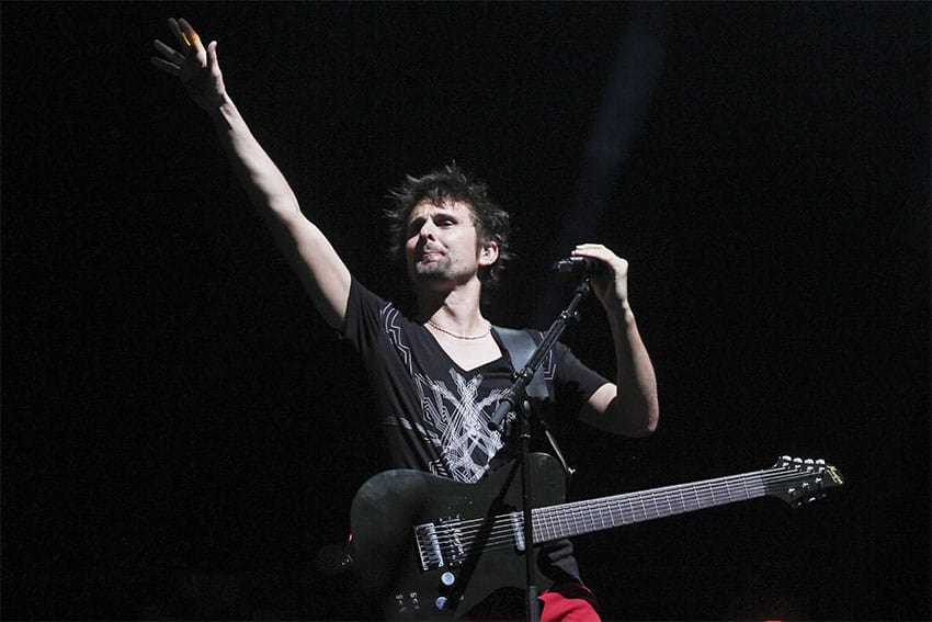 Muse performs in Guadalajara, in 2013.