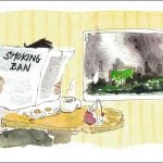 Editorial cartoon on Mexico's smoking ban