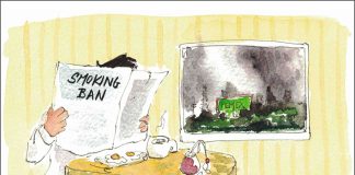 Editorial cartoon on Mexico's smoking ban