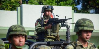 Soldiers in Tapachula, Chiapas
