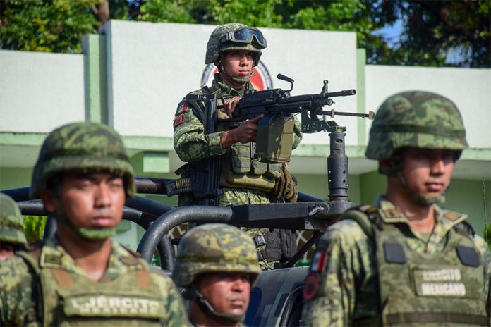 Soldiers in Tapachula, Chiapas