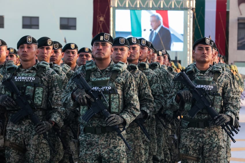 Members of the Mexican army