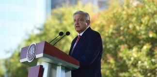 AMLO at Friday Flag Day speech