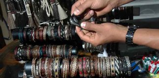 Handmade bracelets made from horse mane hair