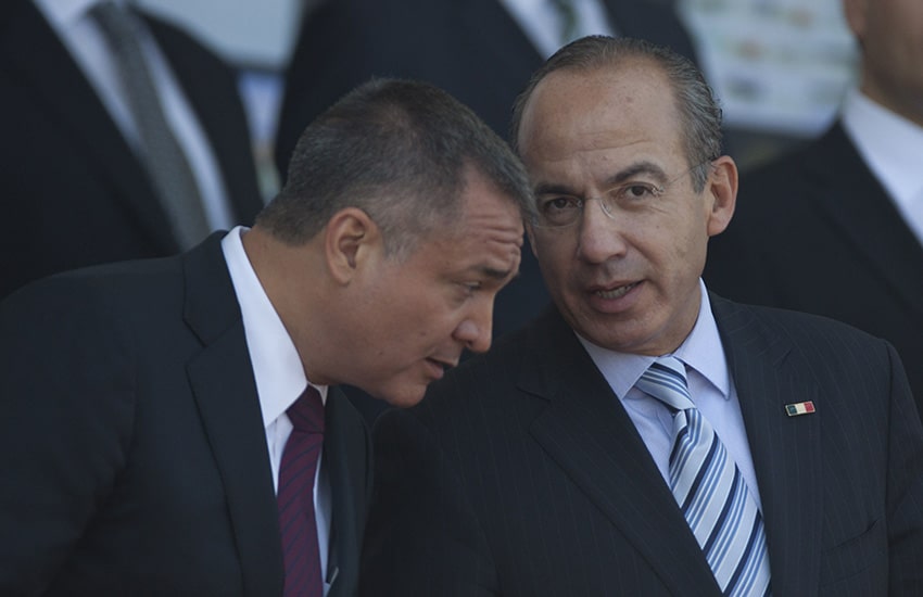 Genaro García Luna y Felipe Calderón