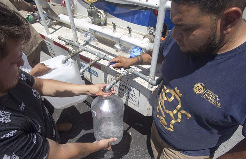 Water shortage in Monterrey, Nuevo Leon in summer of 2022