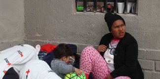 A migrant lives on the streets of Ciudad Juárez near the U.S. border.