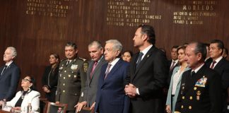 ceremony marking 106th anniversary of Mexican Constitution