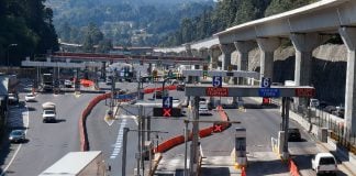 Toll on Mexico-Toluca highway