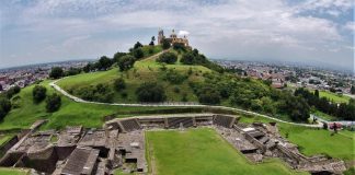 Cholula pyramid site