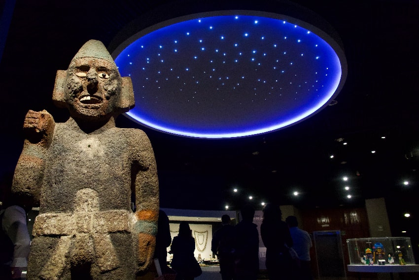 Coyolxauhqui exhibit in Mexico City