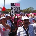 Anti-electoral-reform protesters in Jalisco, Mexico