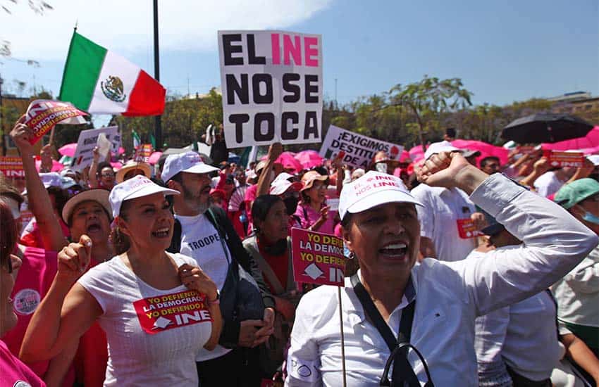 Thousands in Mexico's cities protest 'Plan B' election reform