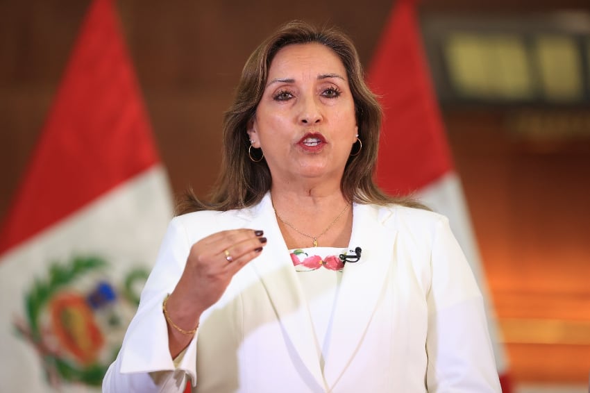 Dina Boluarte, president of Peru