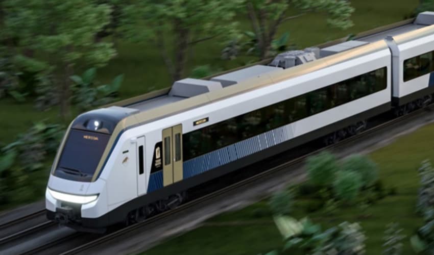 Mexico's Maya Train as rendered by planners