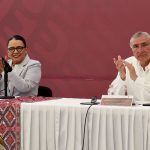 Mexico's Security Minister Rosa Icela Rodriguez and Interior Minister Adan Augusto Lopez