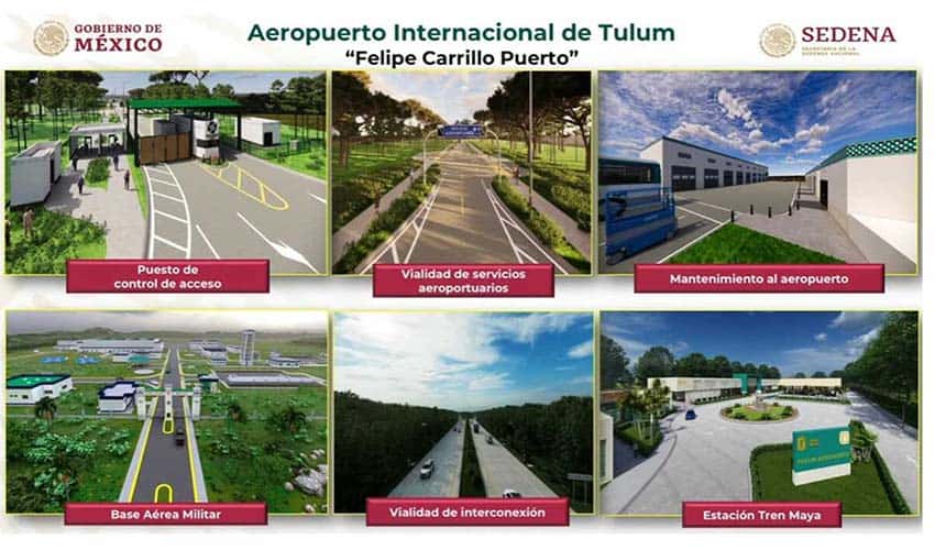 Render images of the planned Tulum International Airport