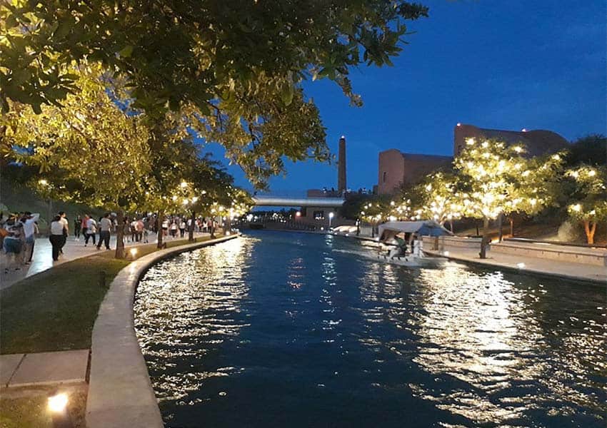 The Paseo Santa Lucia in downtown Monterrey, Mexico