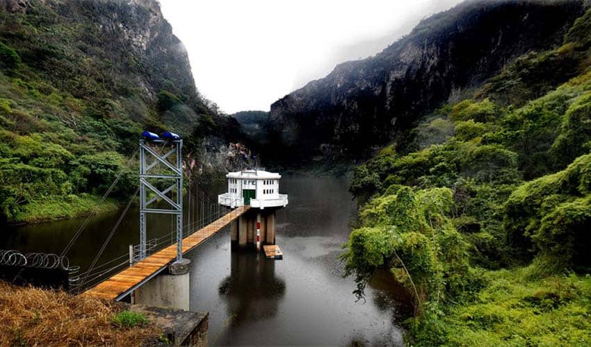 defunct Colimilla hydroelectric dam in Jalisco near Guadalajara