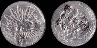 1888 8-real silver coin