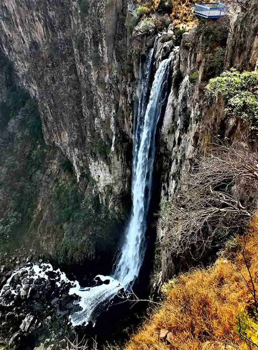 Cola de Caballo waterfall in Guadalajara
