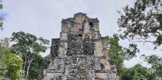 The Castle structure at the ancient Maya ruins of Muyil