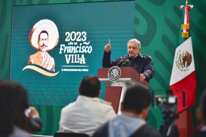 Andrés Manuel López Obrador at morning press conference