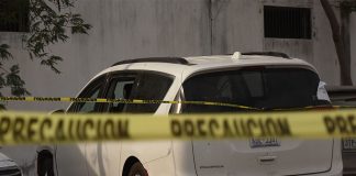 Van of four Americans who were kidnapped in Matamoros.
