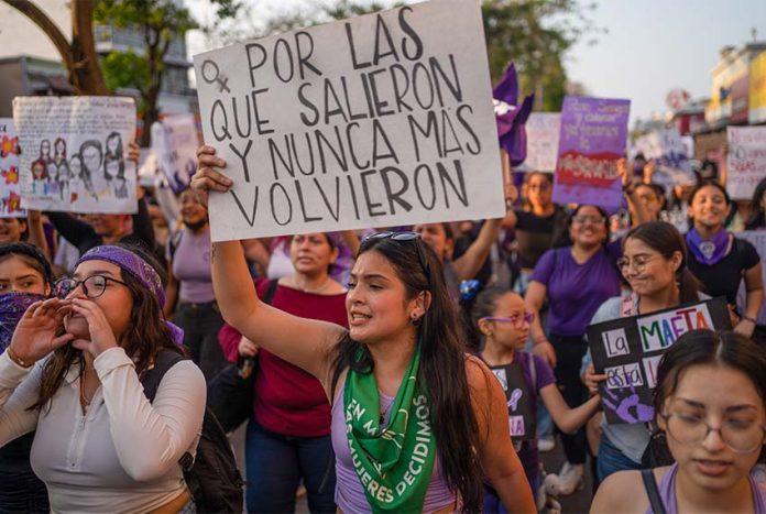 Veracruz International Women's Day march 2023