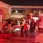Emergency responders outside immigration detention center