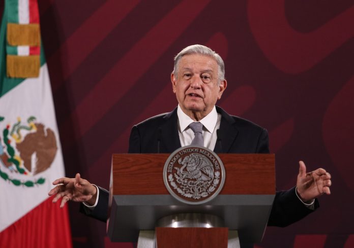 President López Obrador at a morning press conference
