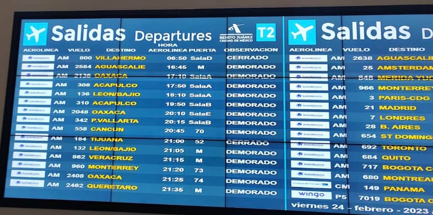 Aeromexico flight delays