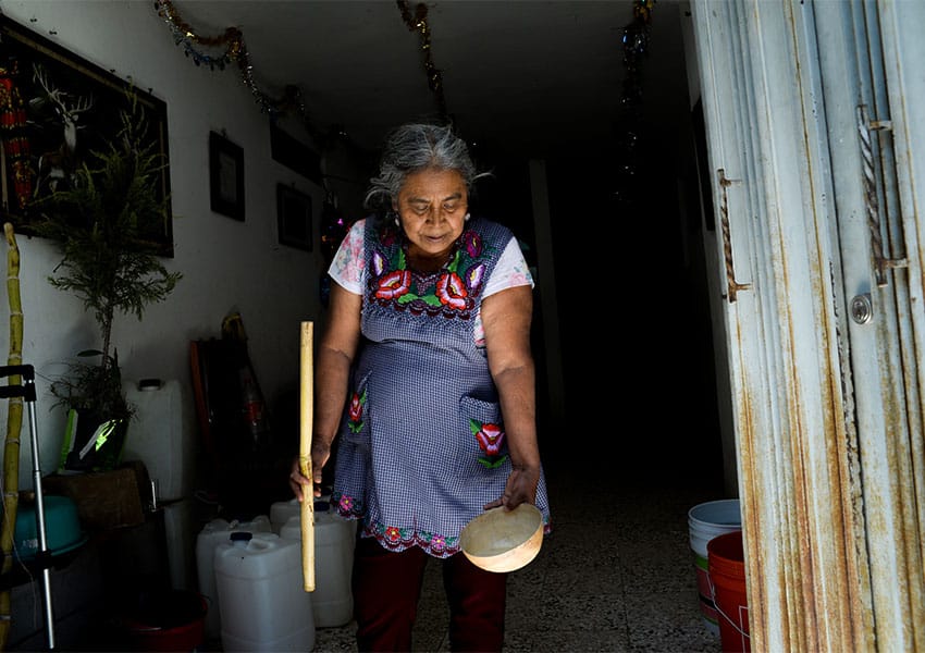 Traditional Oaxacan mezcal maker Bertha Vasquez