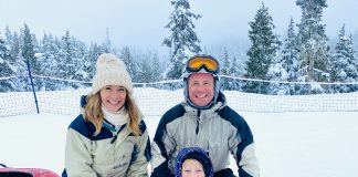 Christina Whiteley and family in Canada
