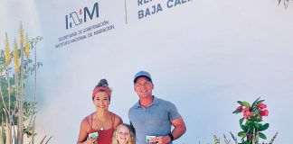 Christina Whiteley and family at INM